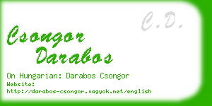 csongor darabos business card